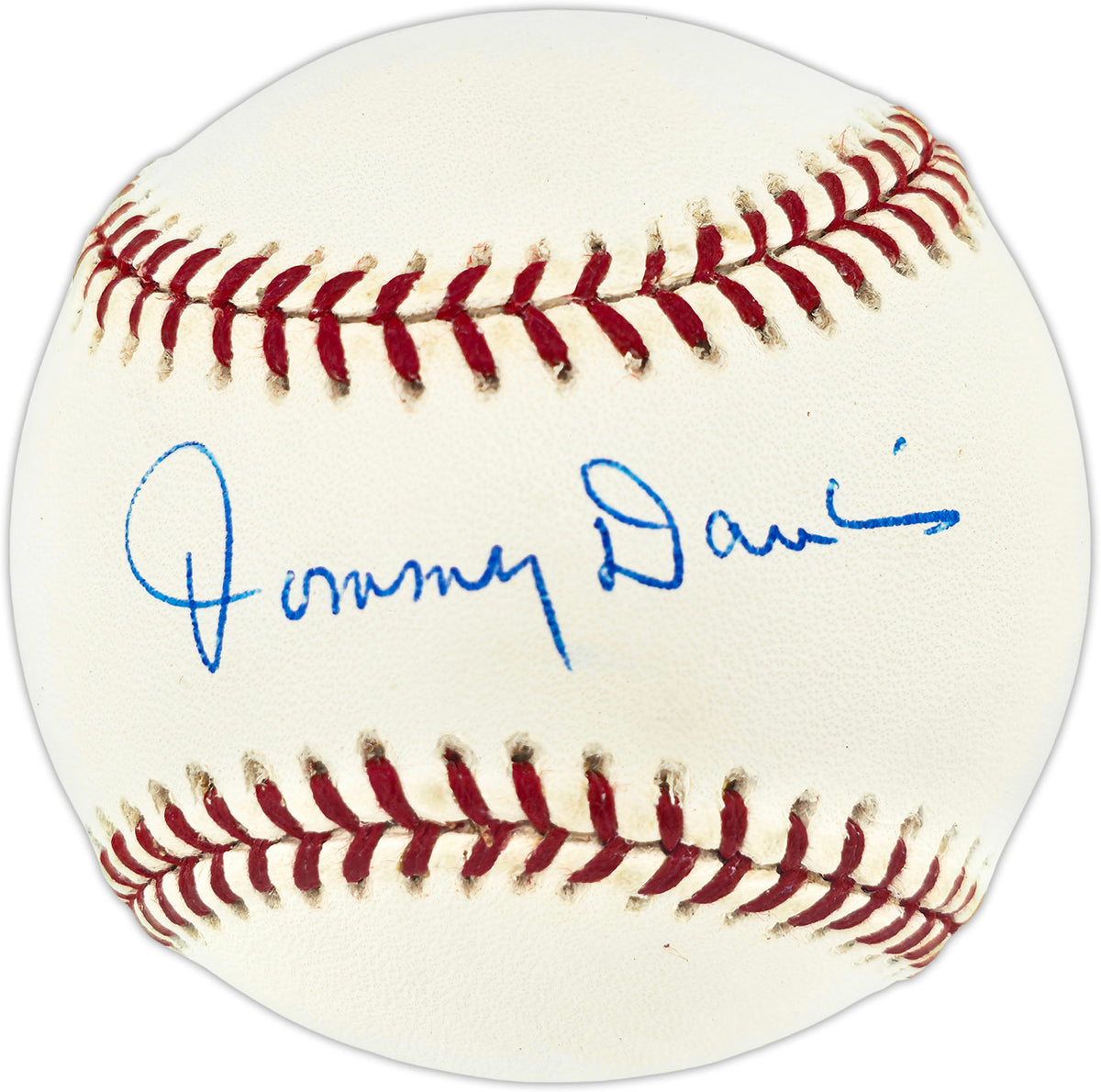 Tommy Davis Autographed Official MLB Baseball Los Angeles Dodgers Beckett BAS QR #BU86904