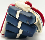 Wayne Gretzky Autographed Blue & Red Hespeler Hockey Glove New York Rangers "1999" Beckett BAS #AE49023