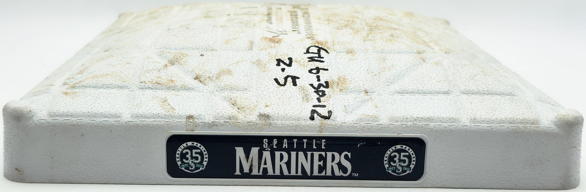 Ichiro Suzuki Autographed Game Used MLB 1st Base Seattle Mariners "GU 6-30-12, 2-5, #51" Beckett Witness & MLB Holo #EK179726
