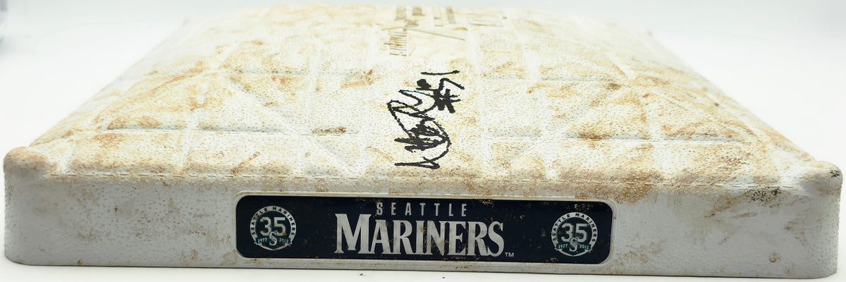 Ichiro Suzuki Autographed Game Used MLB 1st Base Seattle Mariners "GU 6-30-12, 2-5, #51" Beckett Witness & MLB Holo #EK179726