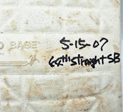 Ichiro Suzuki Autographed Game Used MLB 2nd Base Seattle Mariners "5-15-07, 44th Straight SB, #51" Beckett Witness & MLB Holo #BB509385