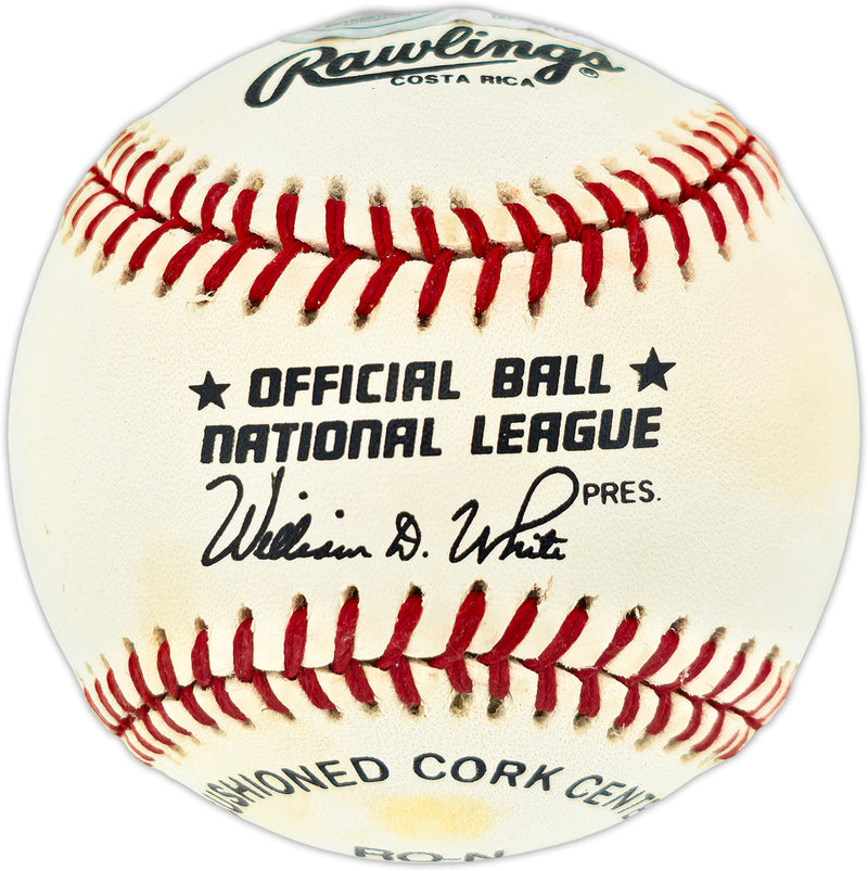 Willie Mays Autographed Official NL Baseball San Francisco Giants Beckett BAS #AE49048