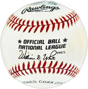 Willie Mays Autographed Official NL Baseball San Francisco Giants Beckett BAS #AE49049