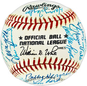 Brooklyn Dodger Greats Autographed Official NL Baseball With 28 Signatures Including Billy Herman Beckett BAS #AE49194