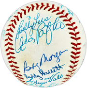 Brooklyn Dodger Greats Autographed Official NL Baseball With 28 Signatures Including Billy Herman Beckett BAS #AE49194