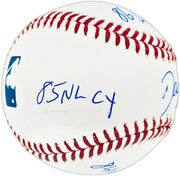 Dwight "Doc" Gooden Autographed Official Statball MLB Baseball New York Mets Beckett BAS Witness #2W442648