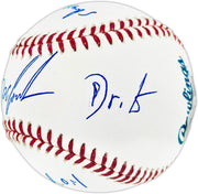 Dwight "Doc" Gooden Autographed Official Statball MLB Baseball New York Mets Beckett BAS Witness #2W442672