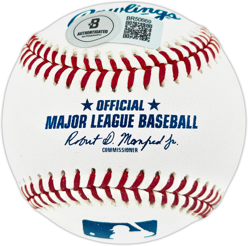 Dave Concepcion Autographed Official MLB Baseball Cincinnati Reds "75-76 WSC" (Smudged) Beckett BAS QR #BR50669