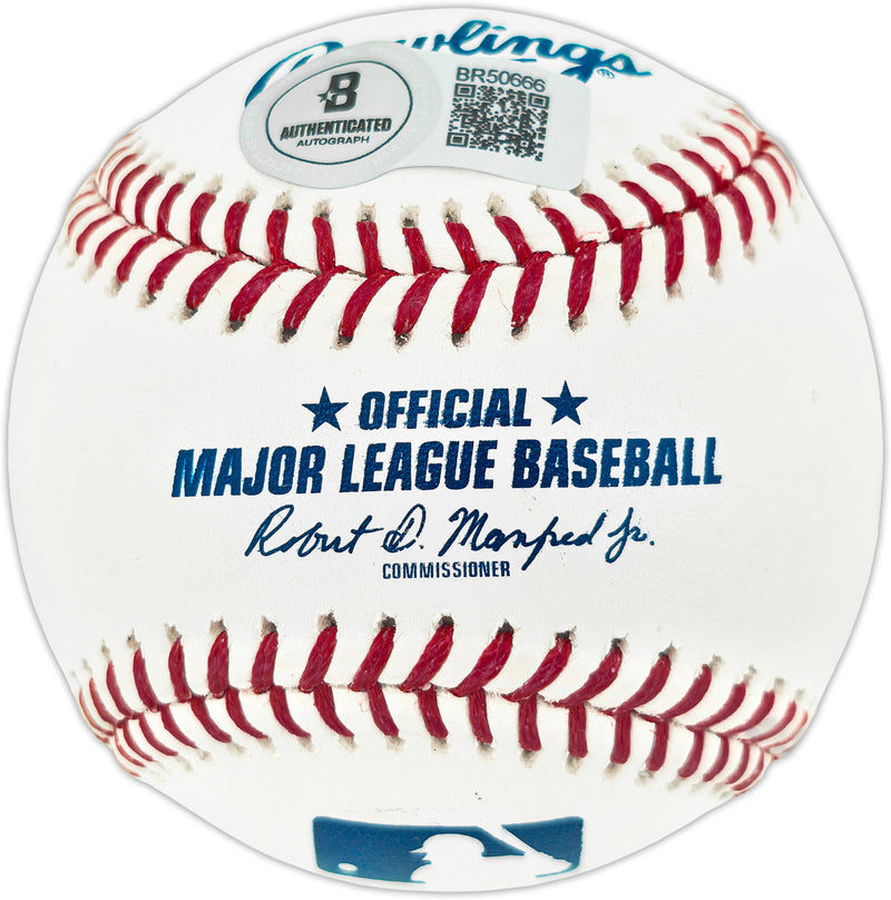 Dave Concepcion Autographed Official MLB Baseball Cincinnati Reds "75-76 WSC" (Smudged) Beckett BAS QR #BR50666