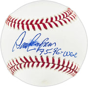 Dave Concepcion Autographed Official MLB Baseball Cincinnati Reds "75-76 WSC" (Smudged) Beckett BAS QR #BR50668
