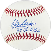 Dave Concepcion Autographed Official MLB Baseball Cincinnati Reds "75-76 WSC" (Smudged) Beckett BAS QR #BR50667