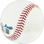 Dwight "Doc" Gooden Autographed Official MLB Baseball New York Mets "86 W.S. Champs" (Smudged) Beckett BAS Witness #2W807615