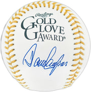 Dave Concepcion Autographed Official Rawlings Gold Glove Baseball Cincinnati Reds Beckett BAS QR #BR50521