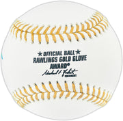 Dave Concepcion Autographed Official Rawlings Gold Glove Baseball Cincinnati Reds Beckett BAS QR #BR50521