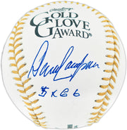 Dave Concepcion Autographed Official Rawlings Gold Glove Baseball Cincinnati Reds "5x GG" Beckett BAS QR #BR50811