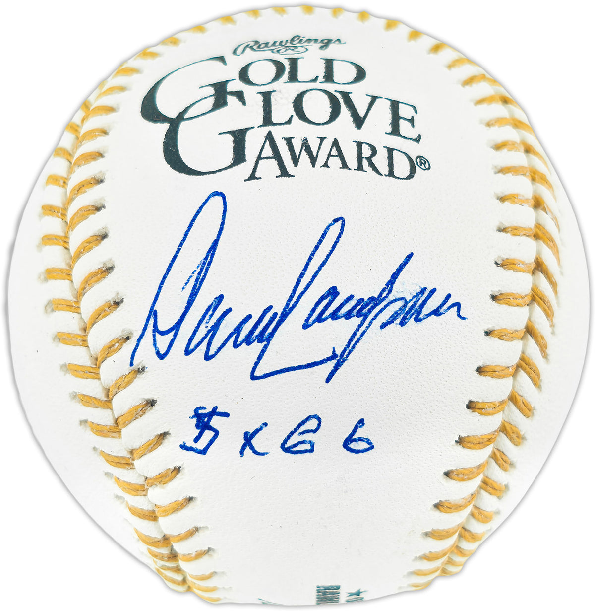 Dave Concepcion Autographed Official Rawlings Gold Glove Baseball Cincinnati Reds "5x GG" Beckett BAS QR #BR50811