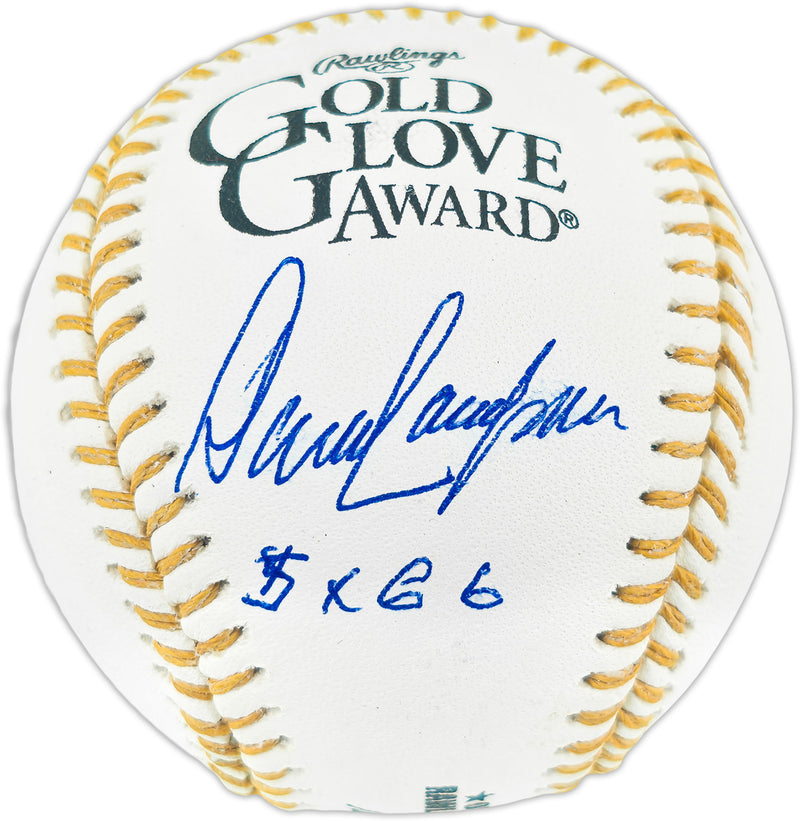 Dave Concepcion Autographed Official Rawlings Gold Glove Baseball Cincinnati Reds "5x GG" Beckett BAS QR #BR50811
