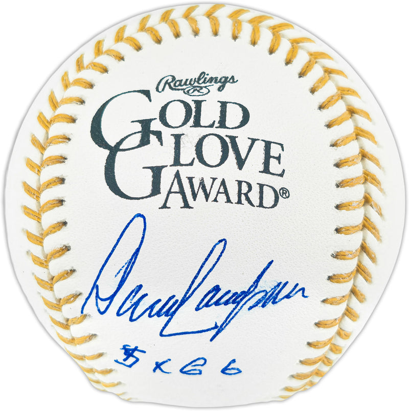 Dave Concepcion Autographed Official Rawlings Gold Glove Baseball Cincinnati Reds "5x GG" Beckett BAS QR #BR50811
