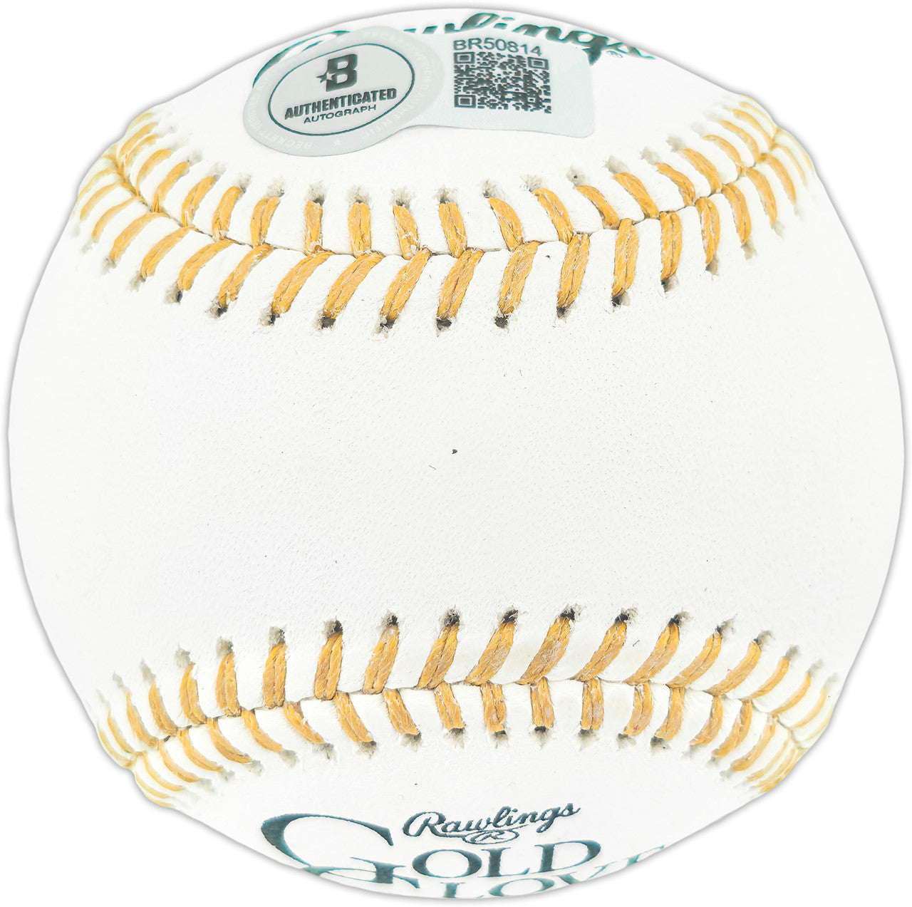 Dave Concepcion Autographed Official Rawlings Gold Glove Baseball Cincinnati Reds "5x GG" (Smudged) Beckett BAS QR #BR50814