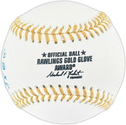 Dave Concepcion Autographed Official Rawlings Gold Glove Baseball Cincinnati Reds "5X GG" (Smudged) Beckett BAS QR #BR50812