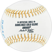 Dave Concepcion Autographed Official Rawlings Gold Glove Baseball Cincinnati Reds "5X GG" (Smudged) Beckett BAS QR #BR50813