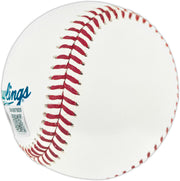 Ted Simmons Autographed Official Hall of Fame Logo Baseball St. Louis Cardinals (Smudged) Beckett BAS Witness #3W397920