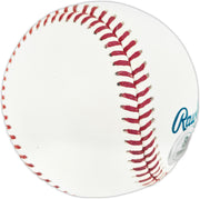Ted Simmons Autographed Official Hall of Fame Logo Baseball St. Louis Cardinals (Smudged) Beckett BAS Witness #3W397920