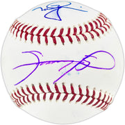 Mark McGwire & Sammy Sosa Autographed Official MLB Baseball (Smudged) Beckett BAS Witness #3W367543