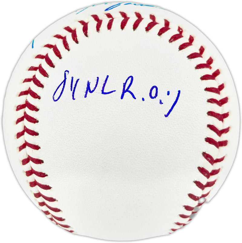Dwight "Doc" Gooden Autographed Official MLB Baseball New York Mets "86 WS Champs, 84 NL ROY, 85 NL CY, Dr K" (Smudged) Beckett BAS Witness #2W807744