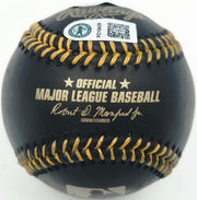 Felnin Celesten Autographed Official MLB Black Baseball Seattle Mariners (Smudged) Beckett BAS Witness #W941597