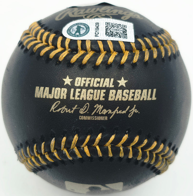 Felnin Celesten Autographed Official MLB Black Baseball Seattle Mariners (Smudged) Beckett BAS Witness #W941597