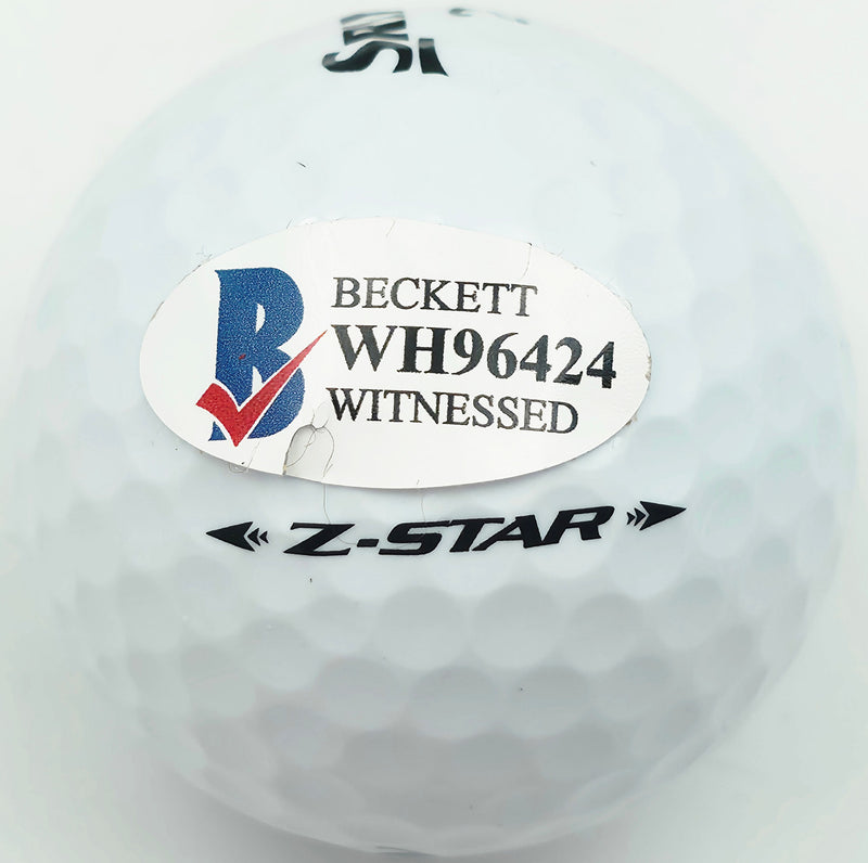 Hideki MatsuyamaÃƒÆ’Ã¢â‚¬Å¡Ãƒâ€šÃ‚Â Autographed Srixon Golf Ball Beckett BAS Witness #WH96424