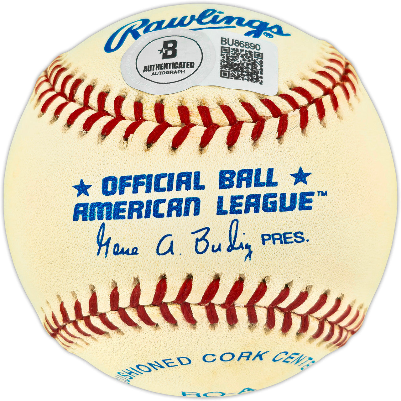 Bobby Richardson Autographed Official AL Baseball New York Yankees Beckett BAS QR #BU86890