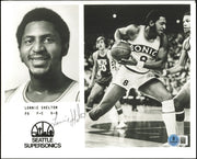 Lonnie Shelton Autographed Team Issued 8x10 Photo Seattle Supersonics Beckett BAS QR #BT66613