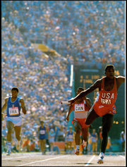 Carl Lewis Autographed 9x12 Magazine Page Photo Track & Field Olympics Beckett BAS QR #BT66619