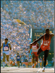 Carl Lewis Autographed 9x12 Magazine Page Photo Track & Field Olympics Beckett BAS QR #BT66618