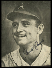Crash Davis Autographed 4.5x5.5 Newspaper Page Photo Philadelphia A's Bull Durham SKU #254535