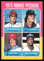 Doug Konieczny, Gary Lavelle & Jim Otten Autographed 1975 Topps Rookie Card #624 SKU #254595