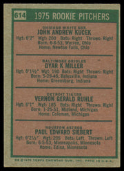 Jack Kucek & Dyar Miller Autographed 1975 Topps Rookie Card #614 SKU #254597