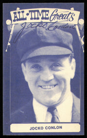 Jocko Conlan Autographed 1973 TCMA All Time Greats Card Umpire SKU #254601