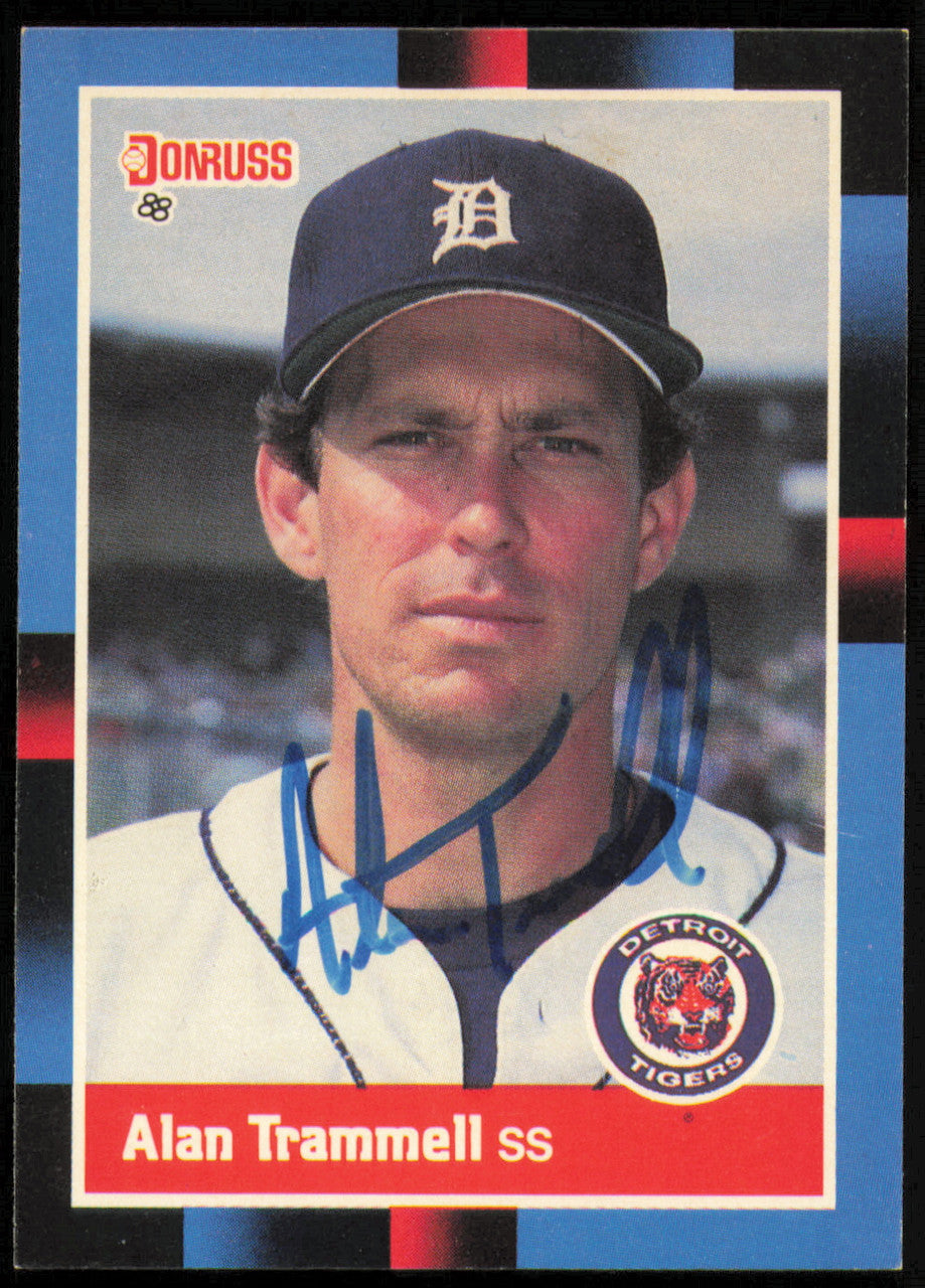 Alan Trammell Autographed 1988 Donruss Card #230 Detroit Tigers SKU #254617