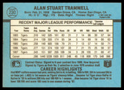 Alan Trammell Autographed 1988 Donruss Card #230 Detroit Tigers SKU #254617