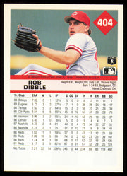 Rob Dibble Autographed 1992 Fleer Card #404 Cincinnati Reds SKU #254620