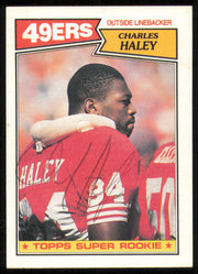 Charles Haley Autographed 1987 Topps Rookie Card #125 San Francisco 49ers SKU #254632