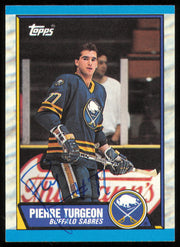 Pierre Turgeon Autographed 1989-90 Topps Card #25 Buffalo Sabres SKU #254667