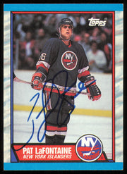 Pat LaFontaine Autographed 1989-90 Topps Card #60 New York Islanders SKU #254675