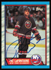 Pat LaFontaine Autographed 1989-90 Topps Card #60 New York Islanders SKU #254677