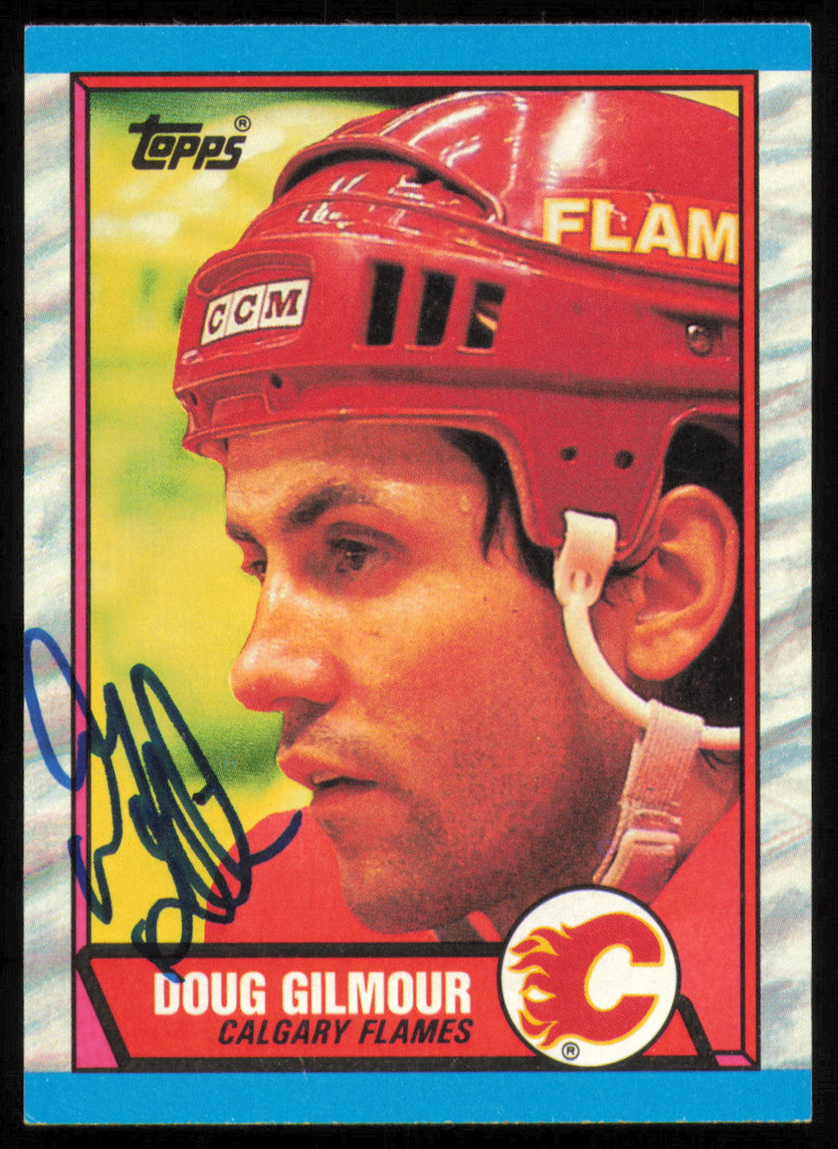 Doug Gilmour Autographed 1989-90 Topps Card #74 Calgary Flames SKU #254678