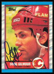 Doug Gilmour Autographed 1989-90 Topps Card #74 Calgary Flames SKU #254679
