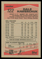 Dale Hawerchuk Autographed 1989-90 Topps Card #122 Winnipeg Jets SKU #254688